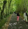 Marche avec les collégiens (cliché : I. Jodocius)